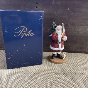 Pipka AMERICAN PRIDE‎ SANTA 8.5" Figurine Memories of Christmas L 10095